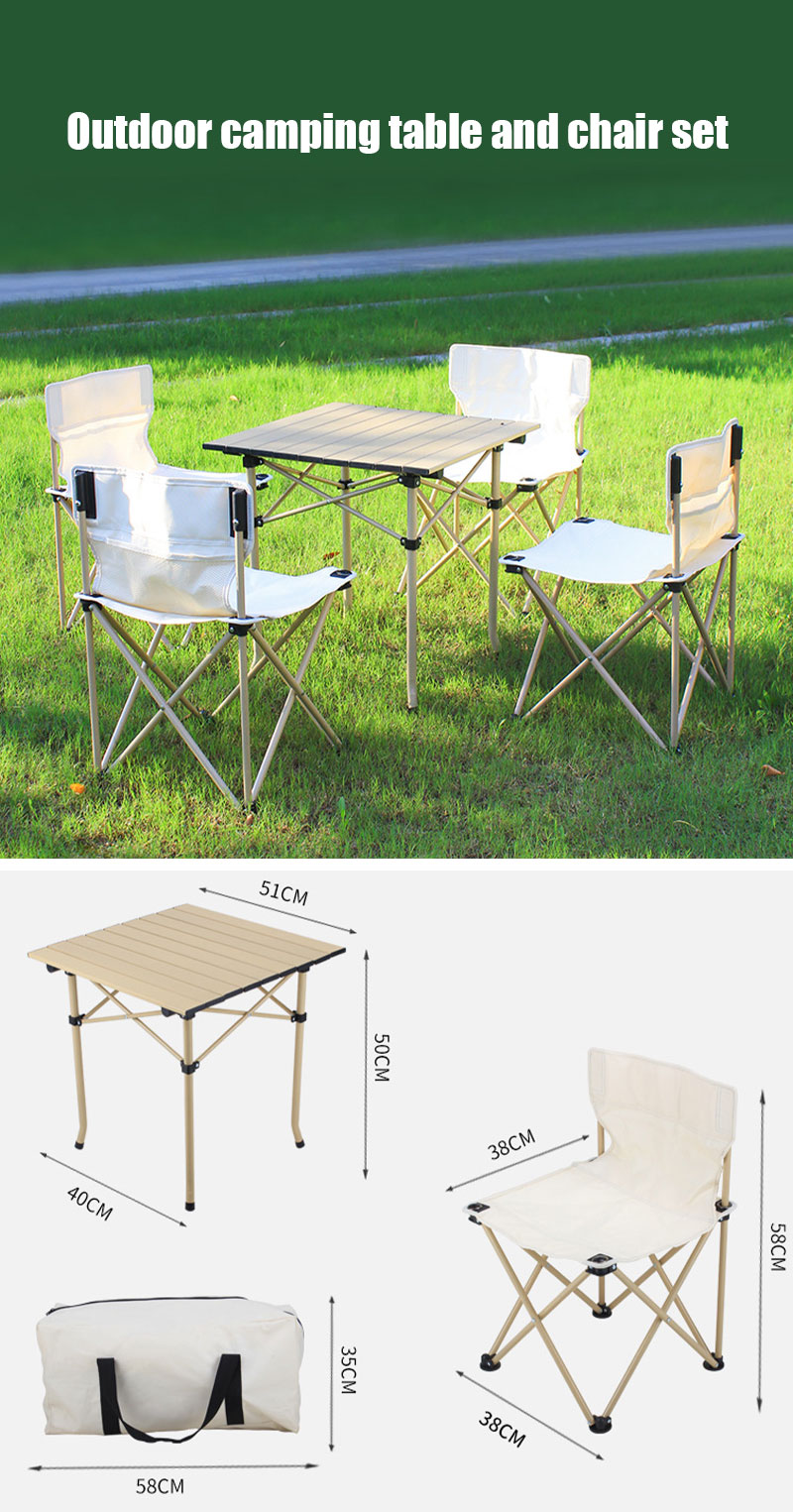 folding chair and table