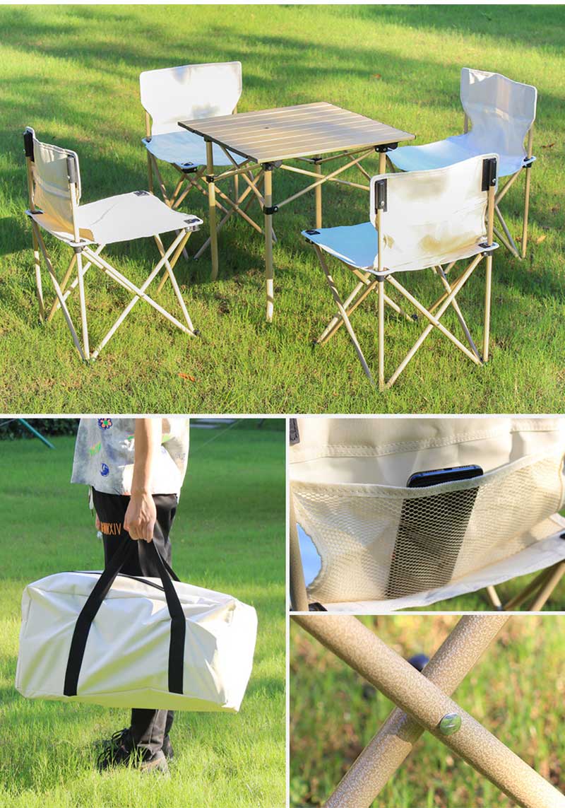 folding tables and chairs