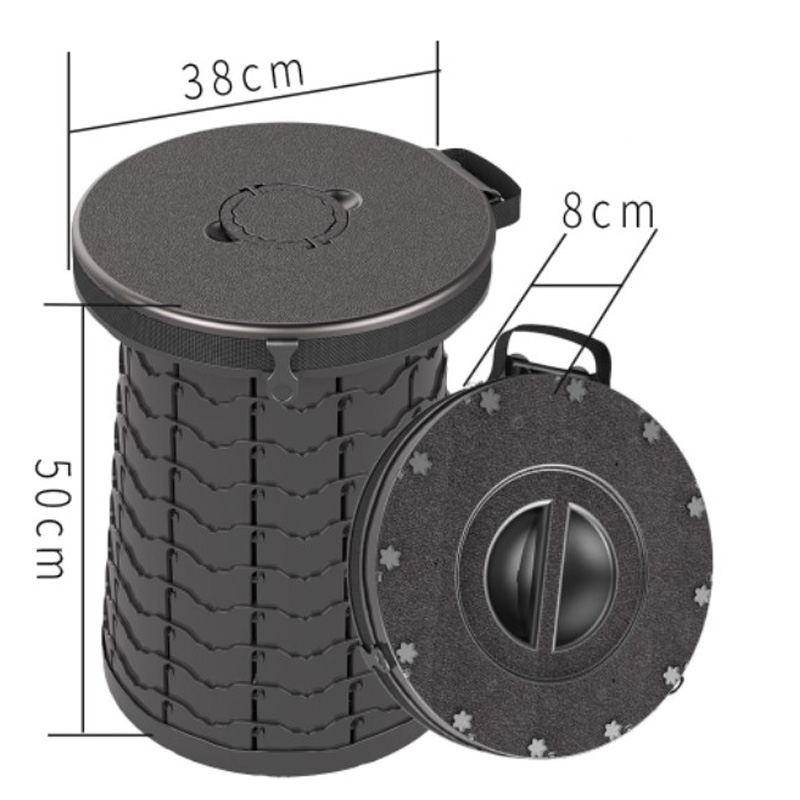 tabouret de pêche rétractable