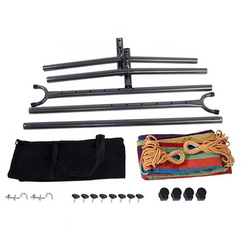 Hamac en toile avec support