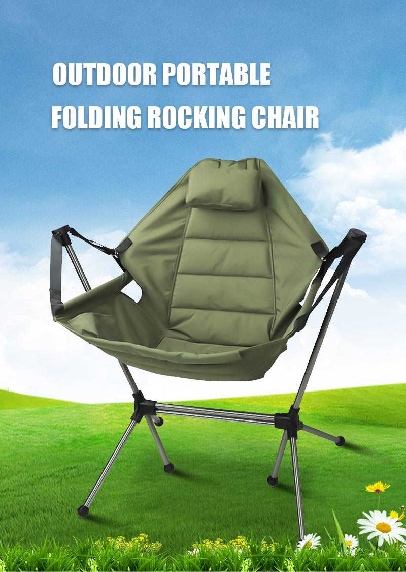 Chaise berçante de camping
