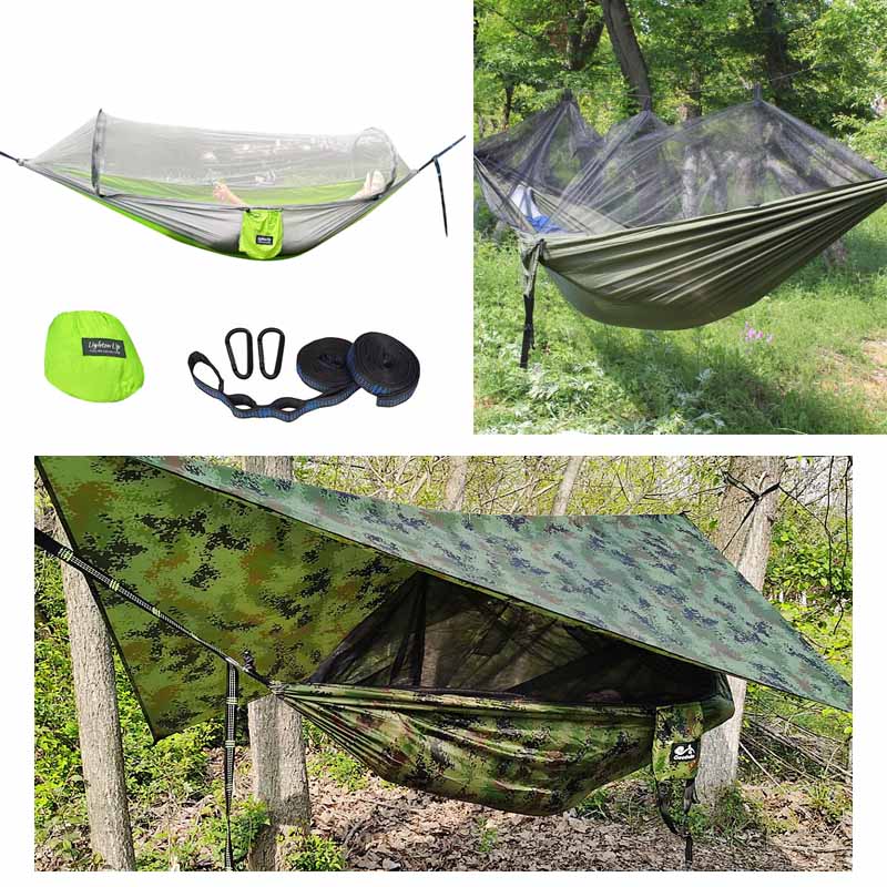 hamac de camping avec moustiquaire - nylon ripstop