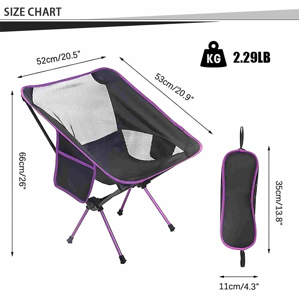 Chaise portative de camping de plage