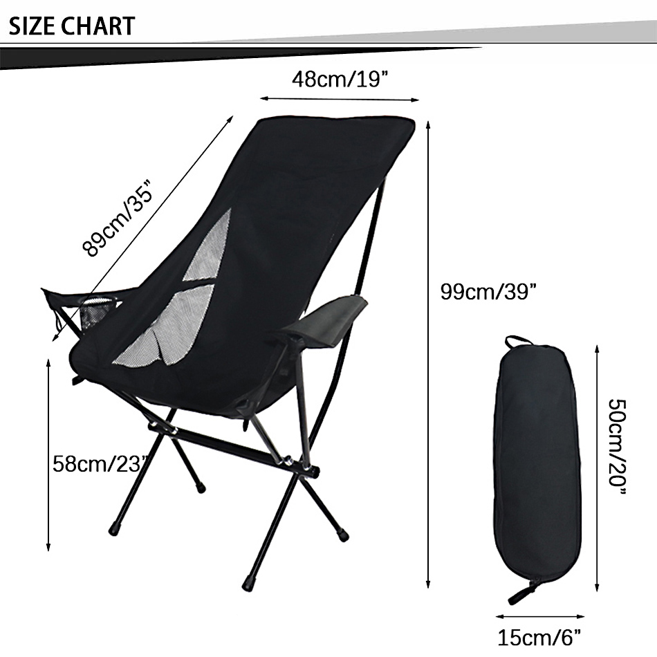 chaise de camping portable légère