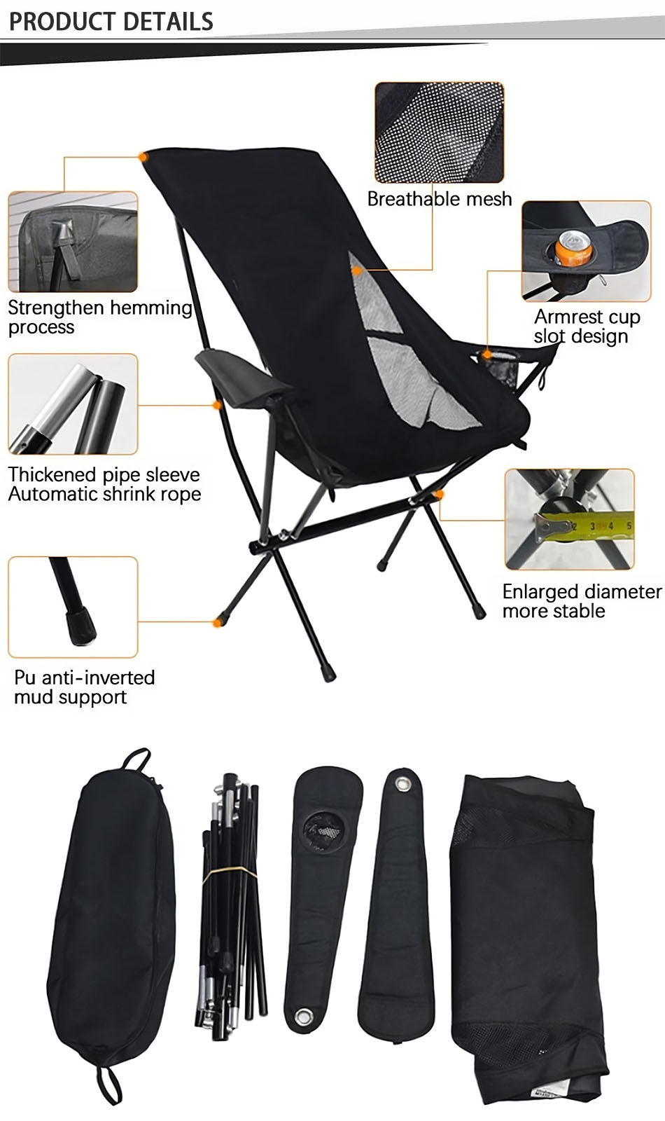 chaise de camping légère