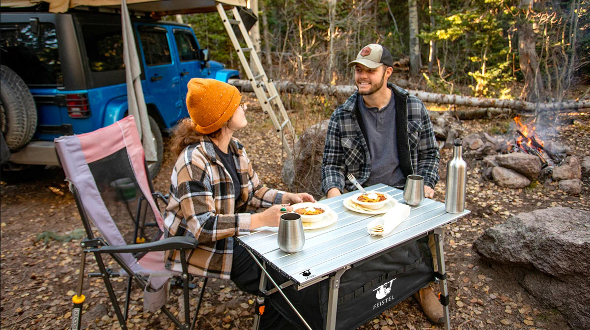 table de camping robuste