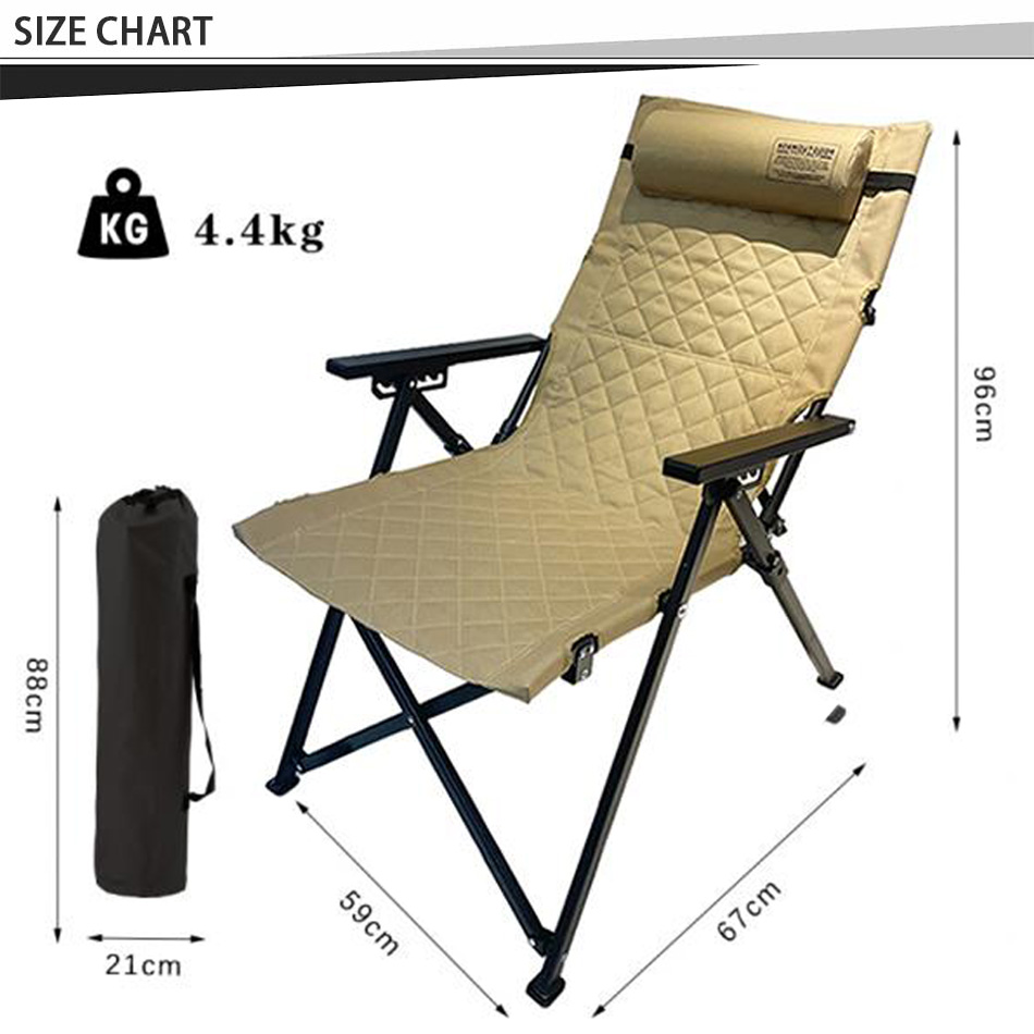 Comparaison des chaises de camping pliantes inclinables