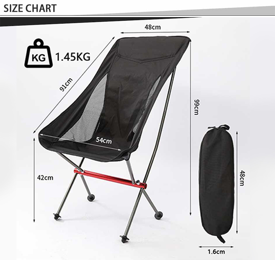 Chaise de camping avec fauteuil inclinable