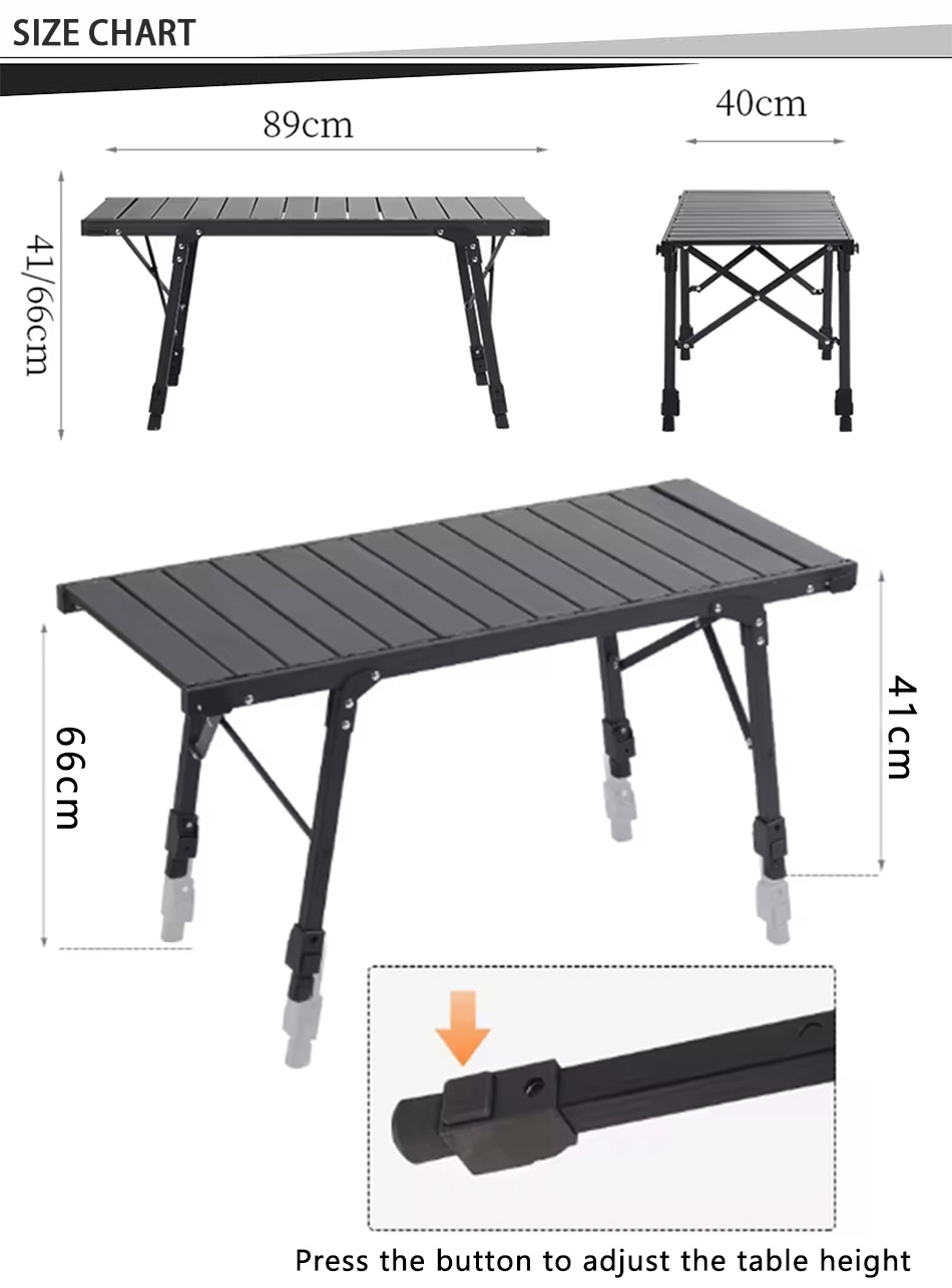 table de camping IGT en aluminium à vendre