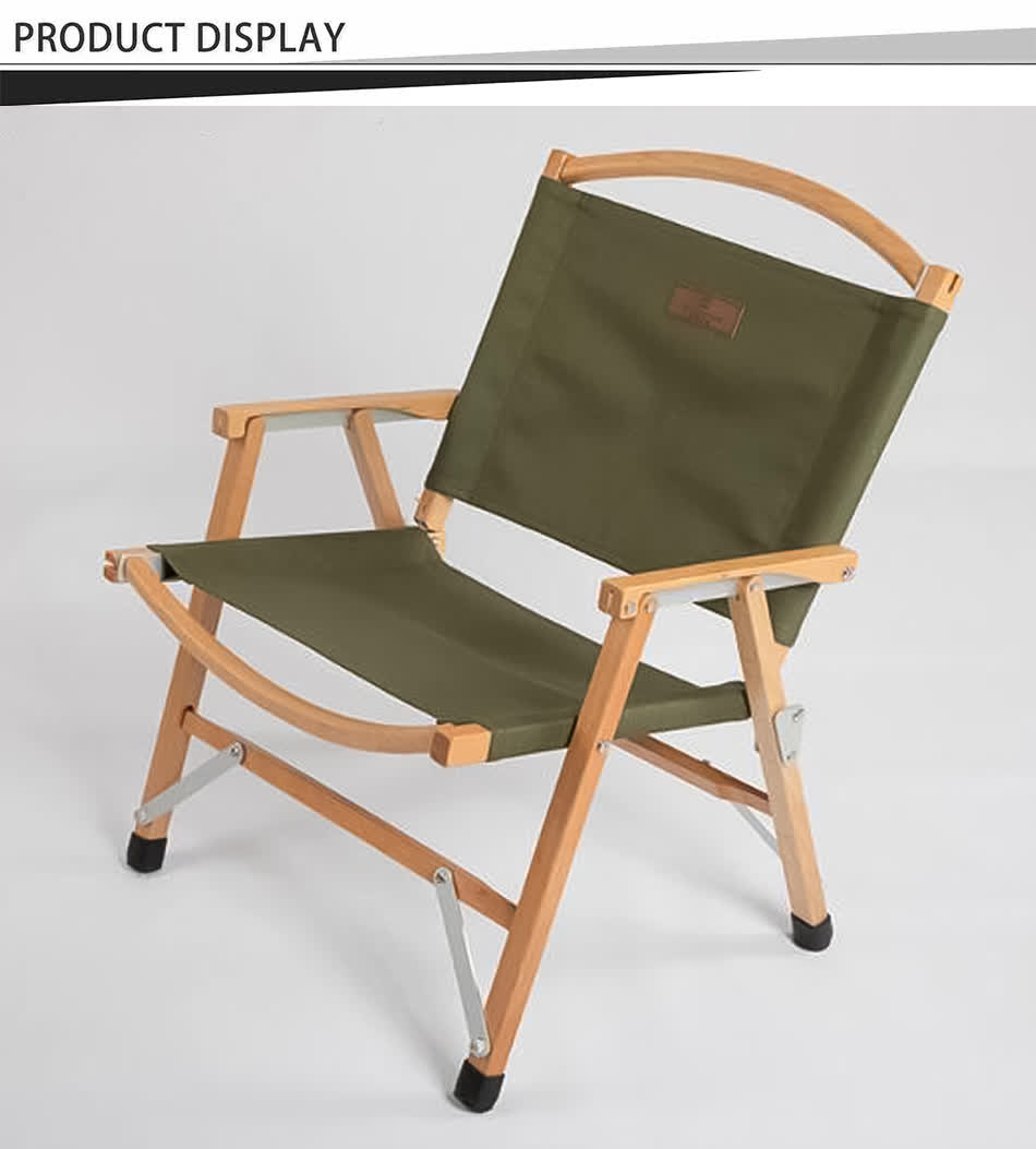 chaise de camping en bois haut de gamme