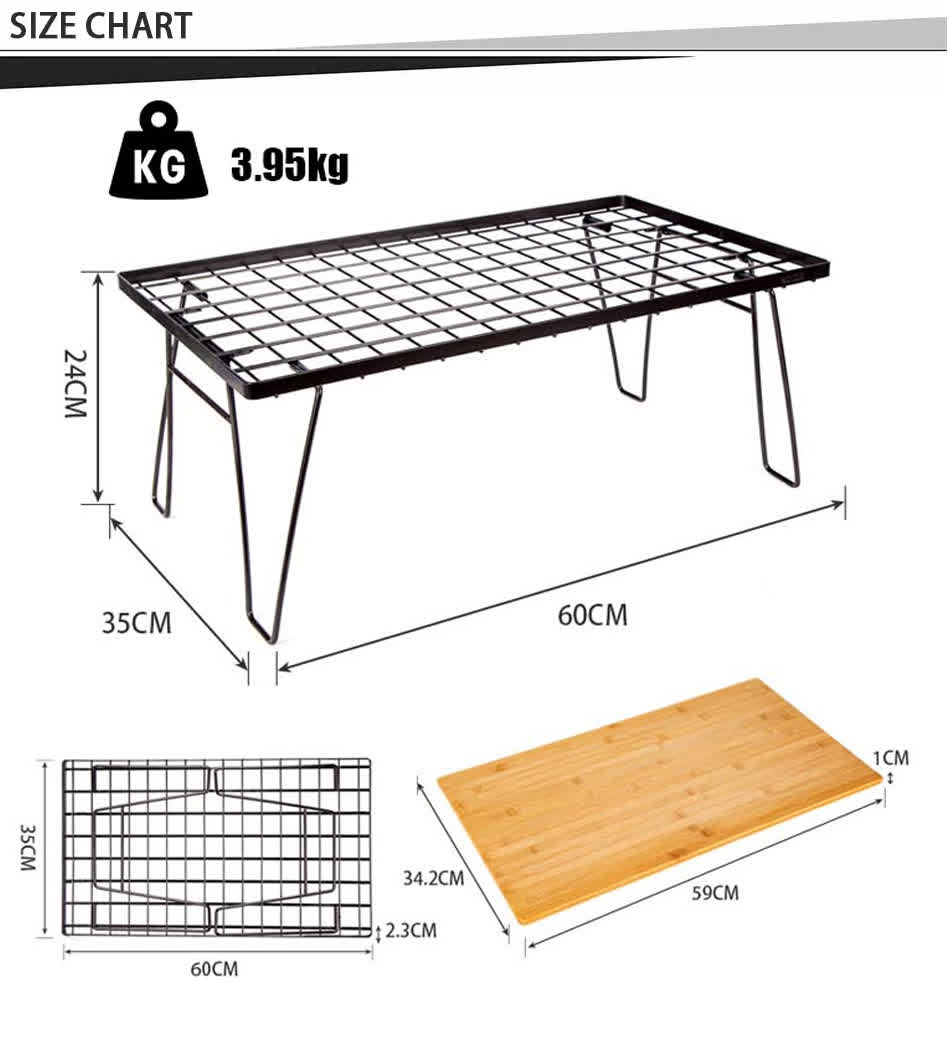 Table de pique-nique barbecue pliable