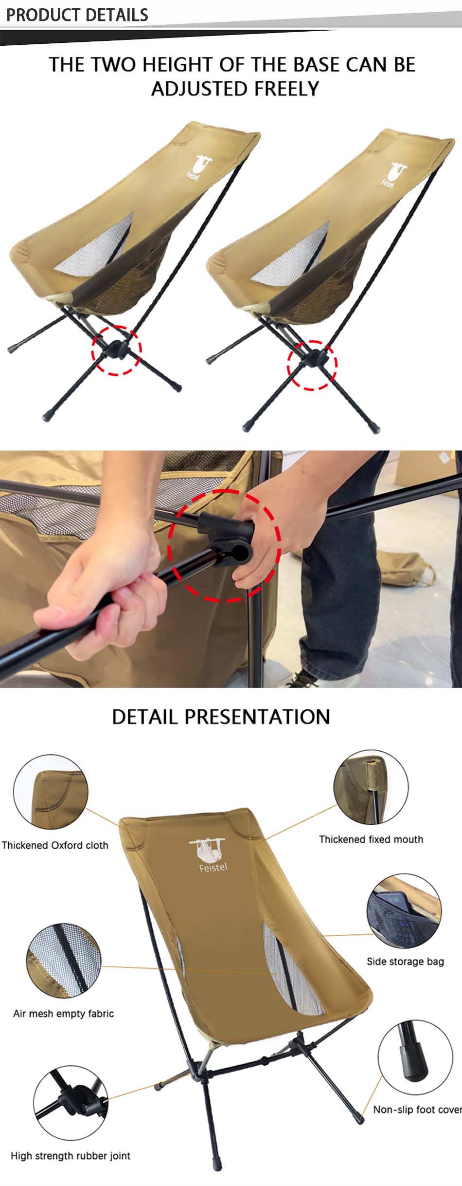 meilleure chaise de camping à dossier haut