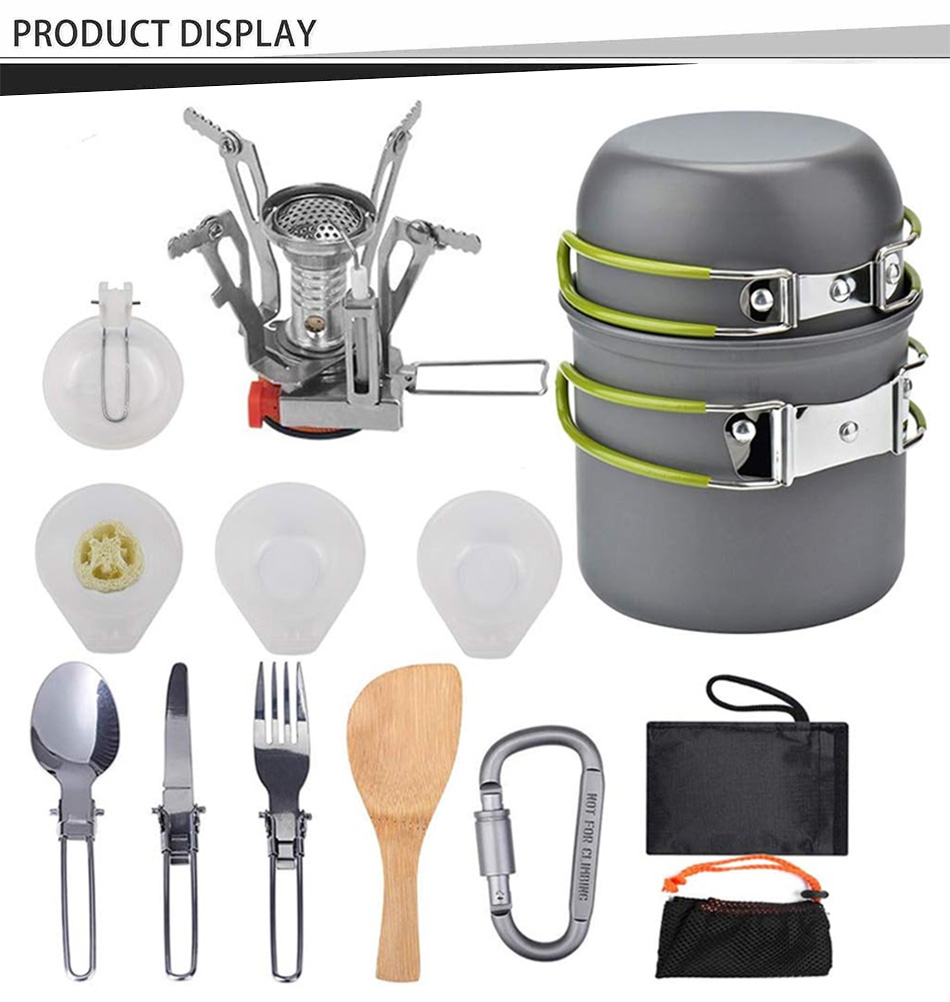 présentoir de kit de cuisine de camping