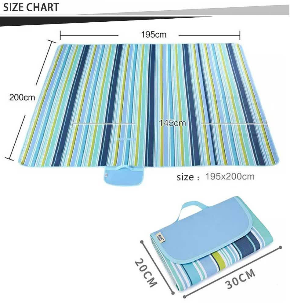 taille des couvertures de camping