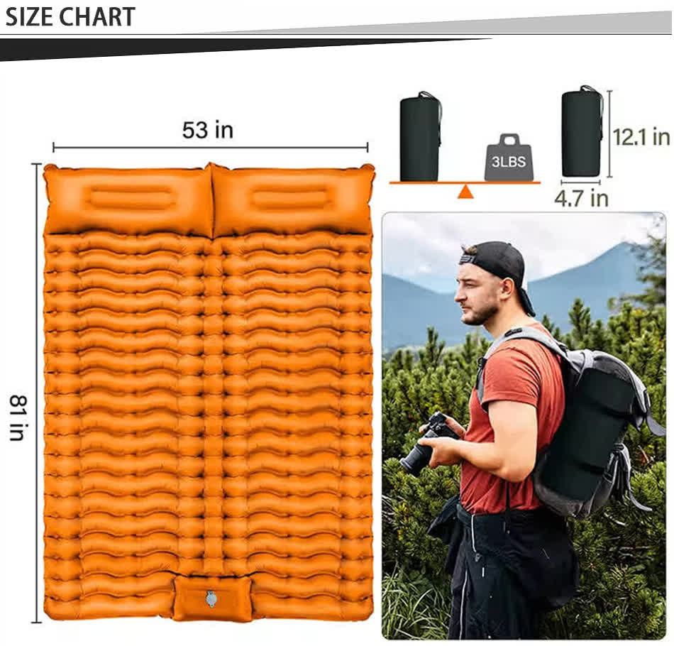 tableau des matelas de camping doubles