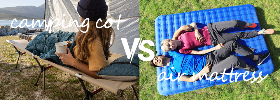 camping cot vs air mattress camping cot vs air mattress