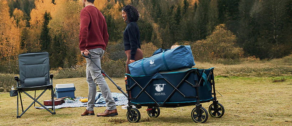feistel folding camp wagon
