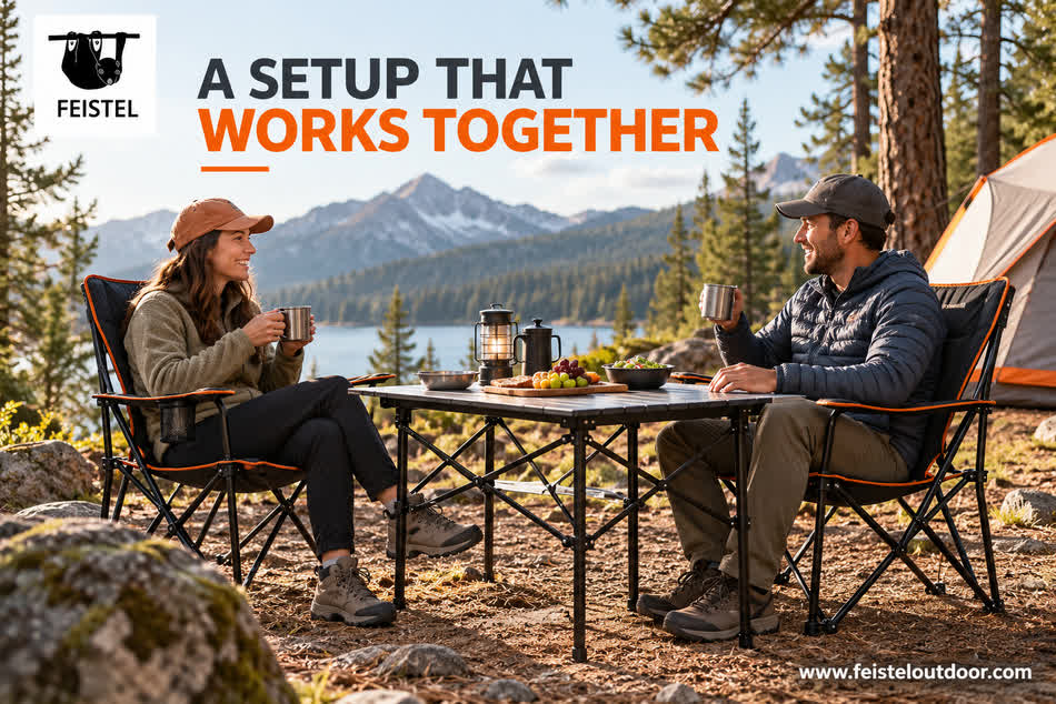 Camping Chairs and Tables Set