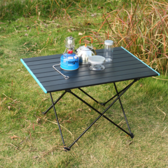 Table de camping portable pliable en aluminium de jardin de mobilier d'extérieur de haute qualité en gros
