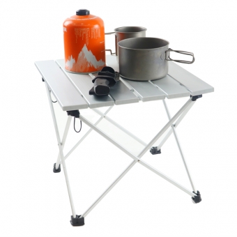 Table pliante de table de pique-nique en aluminium portable pour le camping de randonnée en plein air