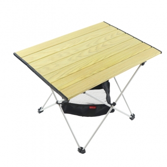 Table de camping pliante légère réglable en hauteur en aluminium table roulante extérieure portable