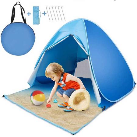 Tente de plage pour bébé portable instantanée UPF 50+ 