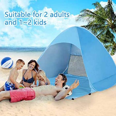 Tente de plage pour bébé portable instantanée UPF 50+ 