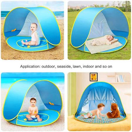 Tente de plage pop-up compacte portable pour enfants pour bébé 