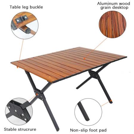 Table pliante portable camping table extérieure portable table légère pliante pour pique-nique plage camping 