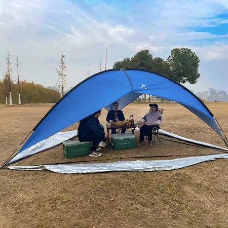 Auvent d'auvent de tentes à auvent incurvées en plein air pour la randonnée en camping 