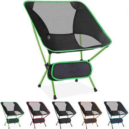 Chaise de plage portable chaise de plage de camping en plein air pour la pêche en sac à dos 