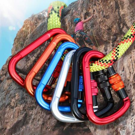 Crochet extérieur coloré en aluminium de sécurité de haute qualité mousqueton d'escalade mousqueton mousqueton multi-outils 