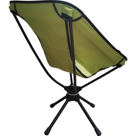 chaise pivotante pliante portable d'extérieur avec rotation à 360 degrés 