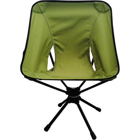 Chaise pivotante de camping compacte en aluminium à 360 degrés pour la pêche en randonnée. 