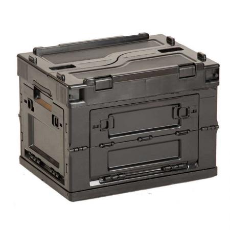 Boîte de rangement de cargaison durable en plastique boîte de rangement étanche aux intempéries cadenas sécurisé organisateur de coffre de voiture boîte de rangement pliable 