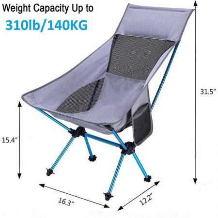 chaise de camping pliante ultralégère, compacte portable pour le camping en plein air, voyage, plage, pique-nique, festival, randonnée 