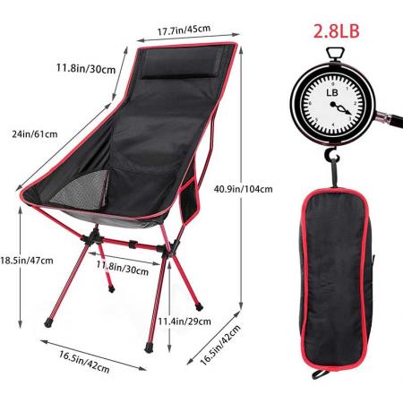 amazon hot factory price chaise de pêche pliante camp léger chaise de plage extérieure 