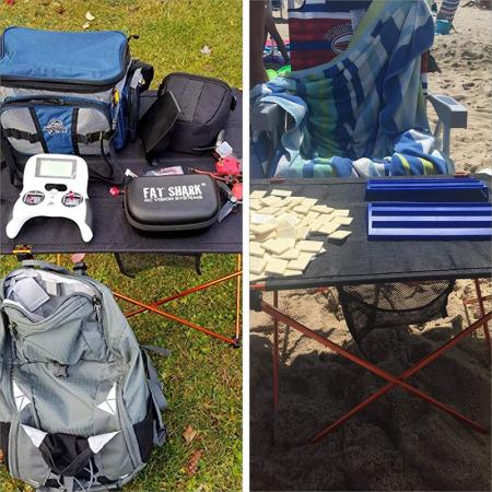 Table pliante pliante de plage de camping table pliante de pique-nique de BBQ pour le pique-nique de barbecue