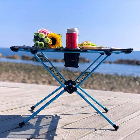 table de camping pliante table de randonnée portable compacte table de camping en aluminium 
