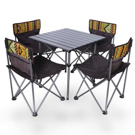 Camping table et chaises pliantes ensemble chaise pliante camping chaise et table adulte camping chaise pliante et ensemble de table 