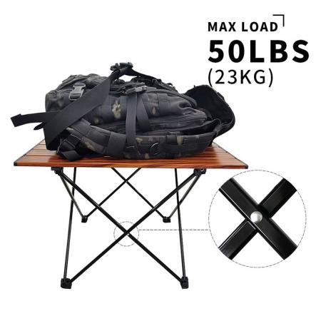 Petite table de camping pliante Table de pique-nique pliable pliable dans un sac 