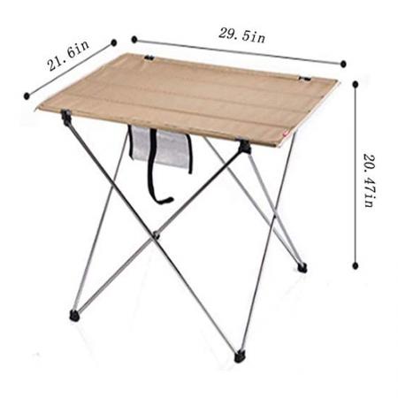 Petite table de camping portable qui se replie légère pour un barbecue en plein air 