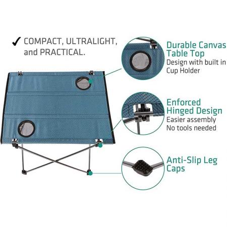 table pliante table d'appoint de camping portable en plein air pour pique-nique en plein air 