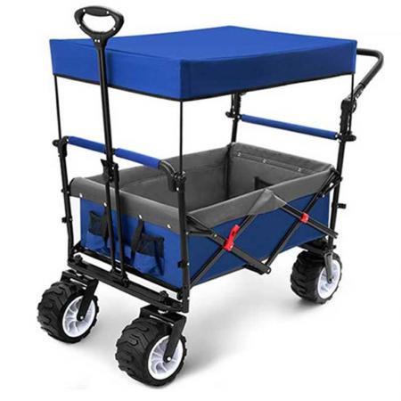 chariot de chariot pliant capacité de 300 livres toile d'épicerie de camping utilitaire pliable 