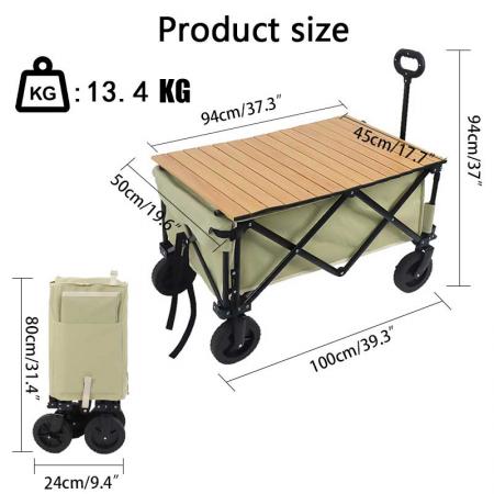 Amazon Basics Collection d'outils de jardin Chariot utilitaire de jardin pliable pliable avec sac de protection 