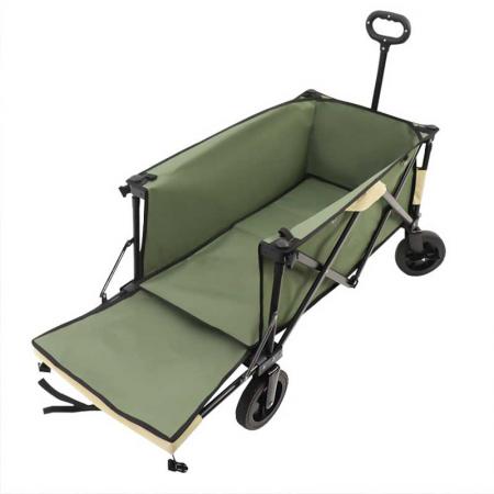 Chariot de pêche de camping pliable compact pour les activités de plein air 