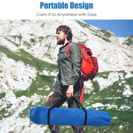 Lit pliant de camping portable en alliage d'aluminium ultra-léger extérieur 