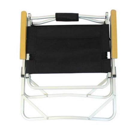 amazon vente chaude mobilier d'extérieur grain de bois en aluminium portable chaise de camping pliante chaise de jardin en plein air 
