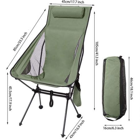 chaise de camping pliante en tissu chaise de lune pliante ultra-léger portable en plein air chaise de camping de pêche en plein air pliante 