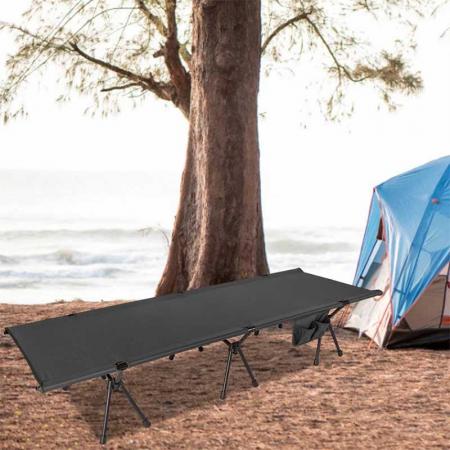 lit de camping pliant portable léger et compact avec sac de transport 